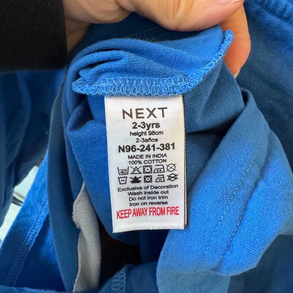 NWT - Next Blue Koala Long Sleeve Tee 2-3 years Velcro Surprise - Picture 6 of 6